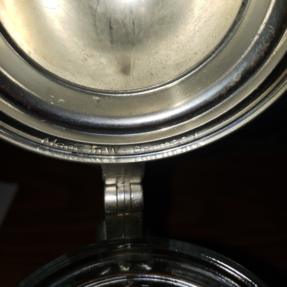 German Beer Mug Marked Pewter Top - Picture 4 of 6
